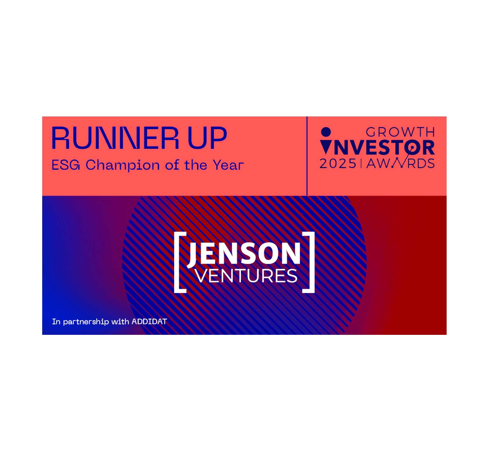 Jenson named as runner up in ESG Champion award